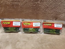 Lot of 3:  Zoom Bait Salty Super Tube 3.75" Watermelon Seed Fishing Lures 8 Pack