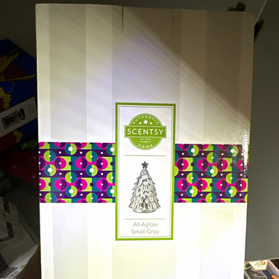 Scentsy All Aglow Duftlampe klein grau für Erwachsene, Duftlampe