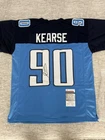 Jevon Kearse Tennessee Titans Signed Blue Custom Football Jersey JSA COA