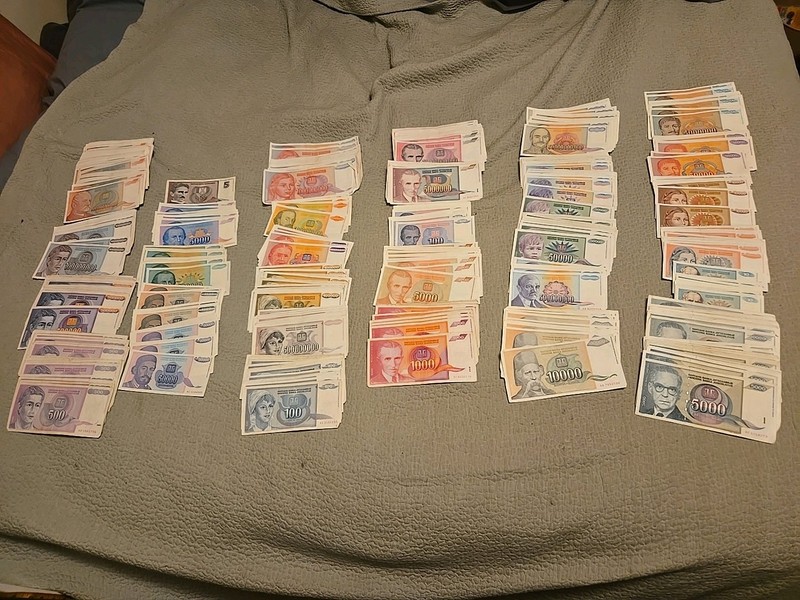 Enormous Lot Of Yugoslavian 90s Currancy Many Demonetisations Hundreds Of Bills