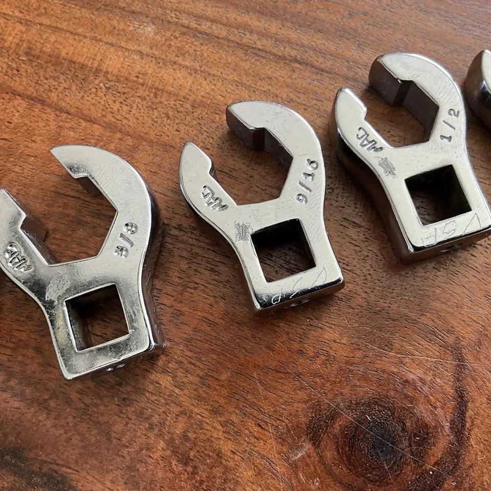 Mac Tools 8pc 3/8" Drive SAE Crow Foot Flare Nut Wrench Set 3/8" - 13/16 - Image 4 of 4