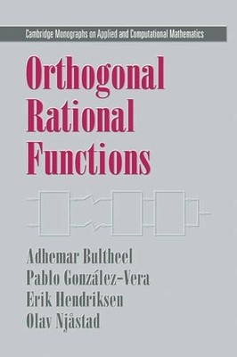 Orthogonal Rational Functions by Adhemar Bultheel, Pablo Gonz... - 9780521115919