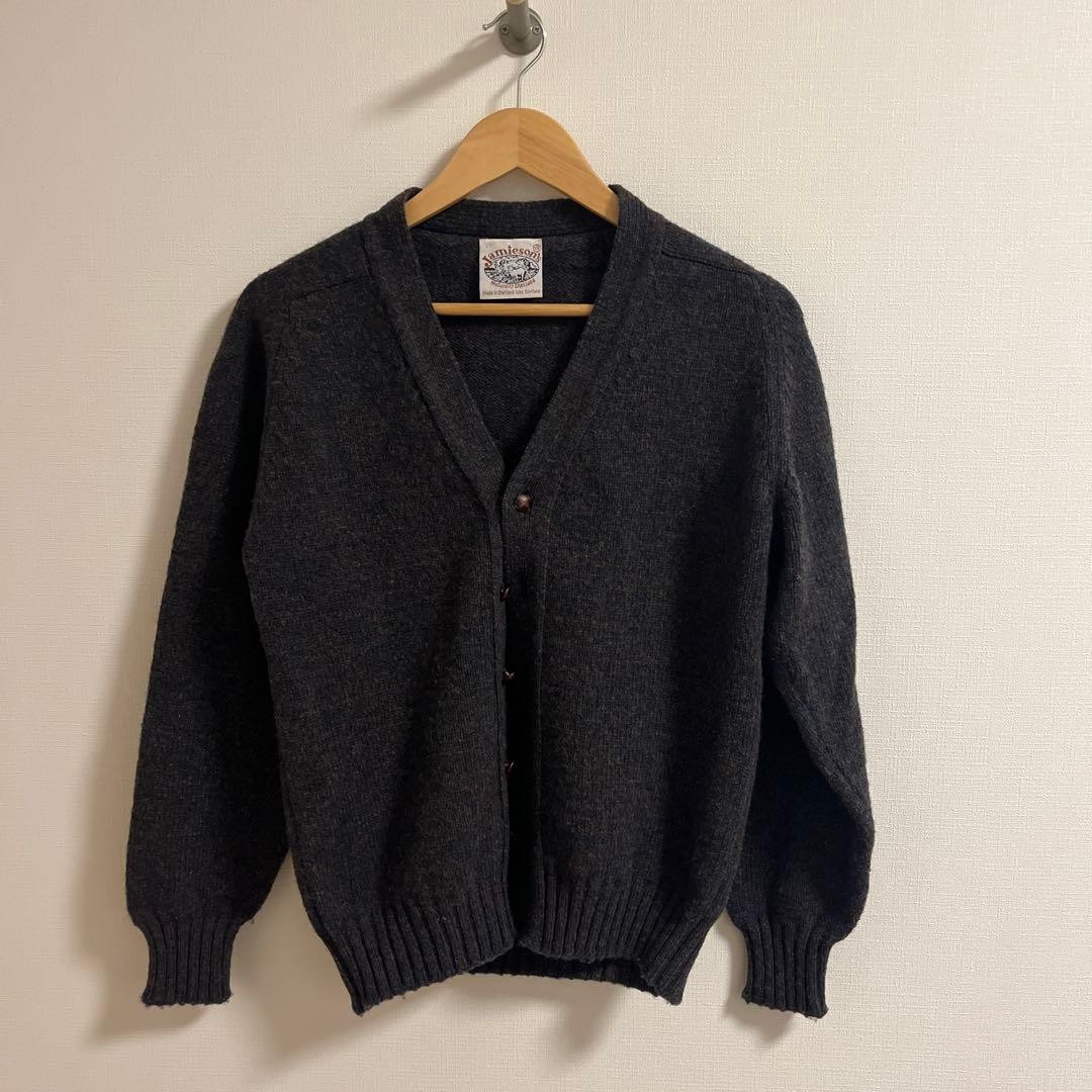 新品未使用 JAMIESON'S Vee Cardigan Jamieson's of Shetland Cardigan Men's Size S - Rarely Worn | eBay