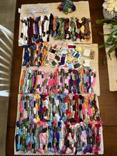 LOT OF 175 SKEINS OF DMC EMBROIDERY FLOSS THREAD NEW AND USED VARIOUS COLORS