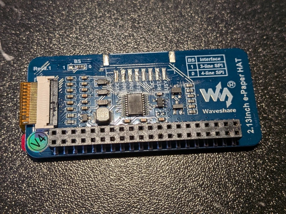 Raspberry Pi Zero W w/Header ver 1.1 Waveshare Eink V4 Pwnagotchi - Image 4 of 4