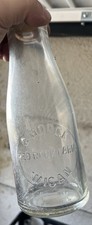 Superb Hodge Red Rock Farm Wigan 1930’s Wideneck Milk Bottle
