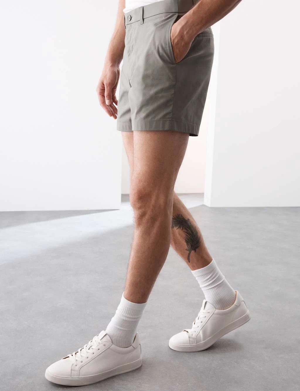 M&S - Autograph Mens Cotton Chino Shorts in Smokey Green
Opens in a new window or tab