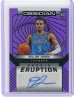 2024-25 Panini Obsidan #REA-DIL Dillon Jones Rookie Eruption Purple Auto 14/49