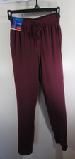 New Hanes Mens Knit Sleep Pant Size S Maroon Pockets