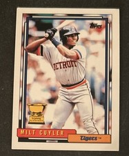 1992 Topps Milt Cuyler All-Star Rookie Baseball Card #522 Tigers GD/VG O/C. rookie card picture
