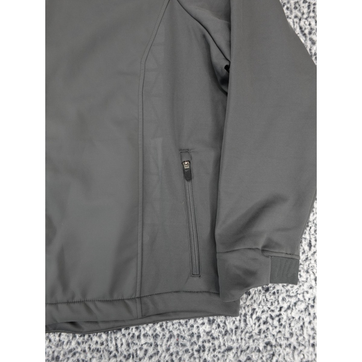 Nike Special Olympics Oregon Full Zip Softshell Jacket Gray Mens