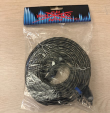 Sky High Car Audio 4 Channel Twisted 20 ft RCA Cables Coated 20' OFC