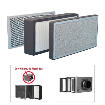 Multi Layer Air Filter Box with HEPA and Carbon for Improved Air Quality