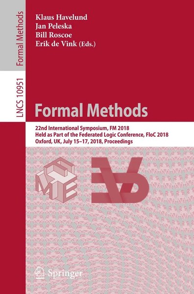 Formal Methods Klaus Havelund (U. A.) Taschenbuch Xiv Englisch 2018 Springer-image