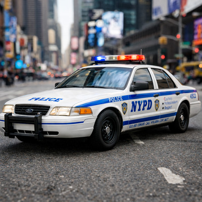 RC 1/10 NYPD POLICE CAR Decals Water Slide Sticker Sheet