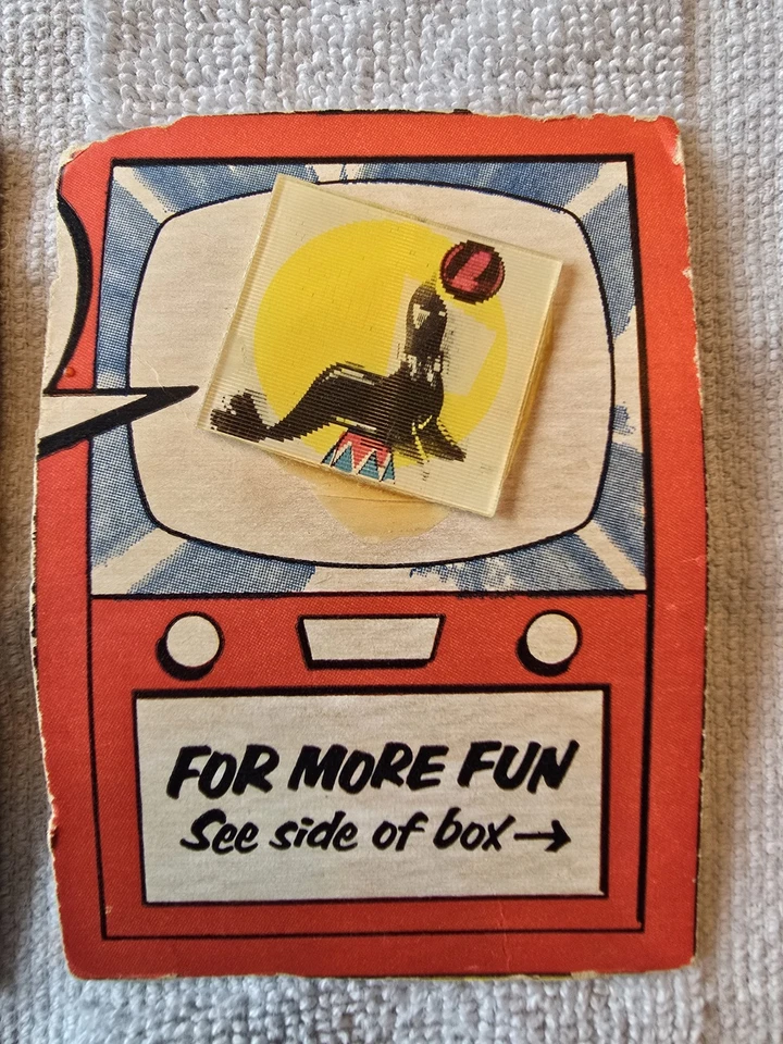 Premios de juguete Lenticular Cracker Jack años 60 Foto 3 de 4