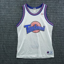 Champion Space Jam Basketball Jersey Mens 40 White Daffy Duck Tune Squad 90s