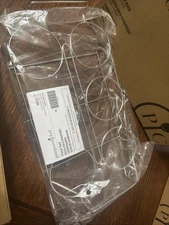 Pampered Chef Gray Six Piece Freezer 1-cup Bowl Set With Lids & Rack