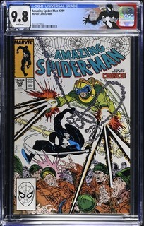 Amazing Spider Man #299 CGC 9.8 Stunning Book! 1st Cameo App of Venom 1988