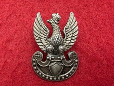 c. WW2 Free Polish Army (IN EXILE) EAGLE Smaller Screwback Cap Badge