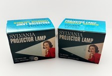 NEW Lot of 2 Sylvania Projector Lamps ELB 80W 30V Tru-Beam NOS Tungsten Halogen
