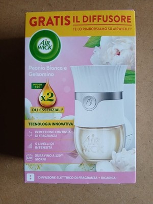 air wick Diffusor + Nachfüller für Räume mit weißem Pfingstrosenduft und...