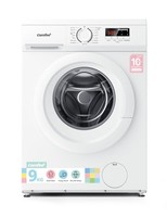 COMFEE 9kg Washing Machine Energy Class A 1400rpm BLDC Motor Slim White Steam