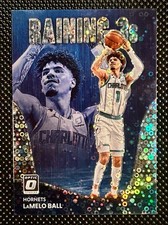 2022-23 Panini Donruss Optic Raining 3s LaMelo Ball #12 Fast Break Disco Prizm