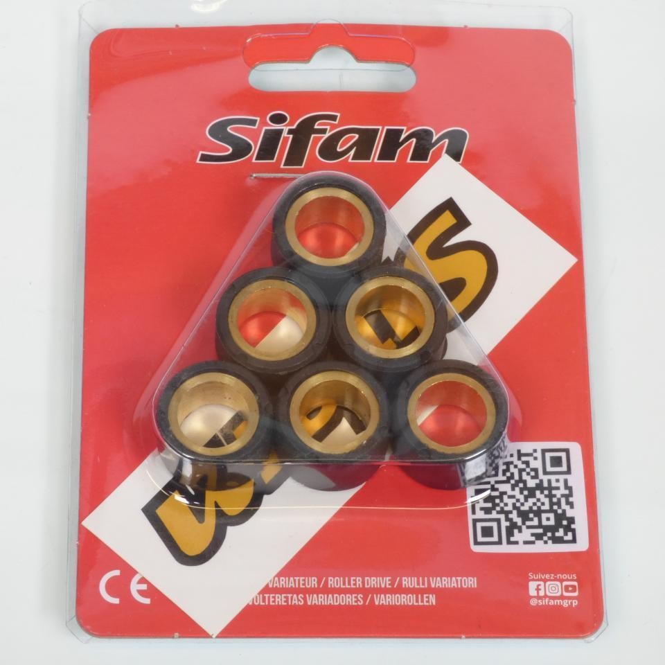 Galet de variateur Sifam 20x17mm pour scooter Malaguti Madison 125 1999-2006