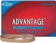 Alliance Rubber 27075 Advantage Bands 1 Pound 7 x 5/8 inches, Beige 
