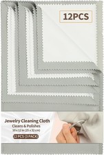 Elegant 3 Pack Microfiber Polishing Cloths - 10" x 12" for Silver Gold Jewelry