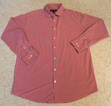 Mizzen  Main Lightweight Leeward Classic Mens Stretch Red Check Shirt Sz. XL