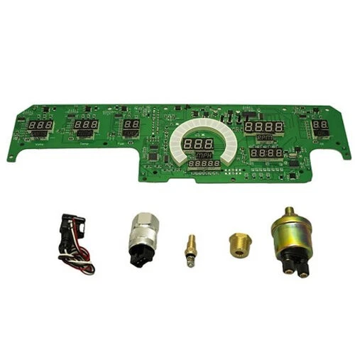 Dodge Duster/Dardo 1970-1976 LED Digital Gauge Cluster con LED verde azulado Foto 3 de 4