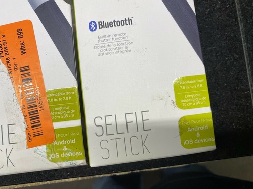 3 x obturateur perche à selfie Bluetooth Pure Gear intégré télécommande et chargeur - Photo 2 sur 7