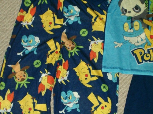 Pokemon Pikachu & Friends 3-pc Pajamas Set Size 8 or 10 NWT $36 Retail - Picture 4 of 4