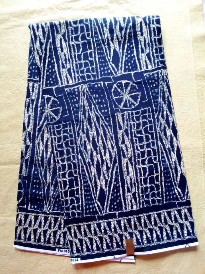 Bamileke African print fabric/100% cotton/Authentic Ndop fabric/Atoghu/6 Yards - Image 2 of 4