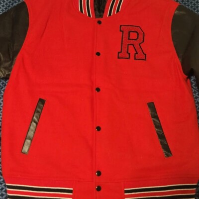 Vintage DeLong Rutger Unisex Style Varsity  Letterman  Baseball Sports Jacket