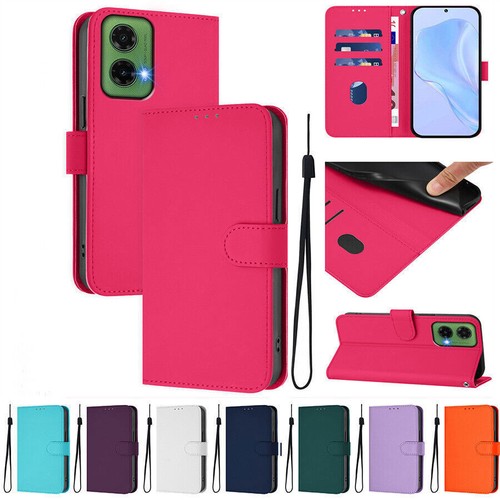 PU Leather Candy Color Wallet Phone Case For Motorola G51 G42 G52 G31 E32 G71