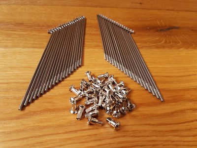NEU Speichen Zündapp KS50 Typ 517 Sport Combinette 160mm Edelstahl 36St + Nippel