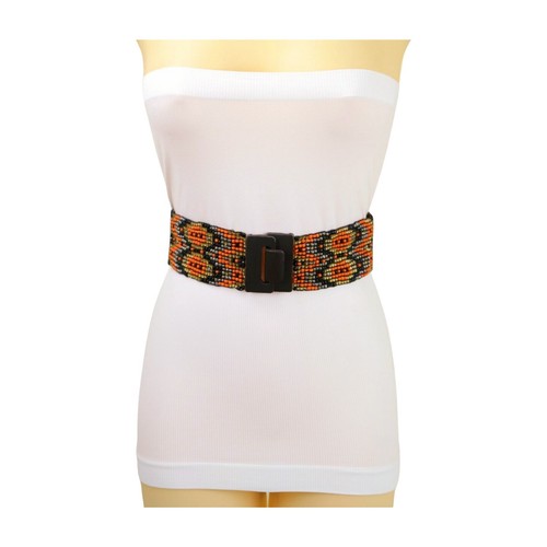 Bohemian Women Belts Wide Stretch Elastic Waist Cinch Belt Handmade Beaded | eBay Bohemian Women Belts Wide Stretch Elastic Waist Cinch Belt Handmade Beaded | eBay