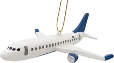 Commercial Flight Airplane Airliner Christmas Tree Travel Ornament