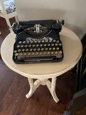 Vintage/Antique L.C. Smith Portable Carona Typewriter / Excellent / Gold thumbnail