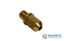 5/16" Hole Medium Threaded Brass Spray Jet Nozzle with 5/16-24 Threads