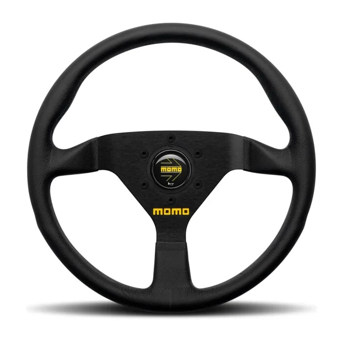 Momo MOD. 78 350mm Racing Steering Wheel w/ Black Suede & Black