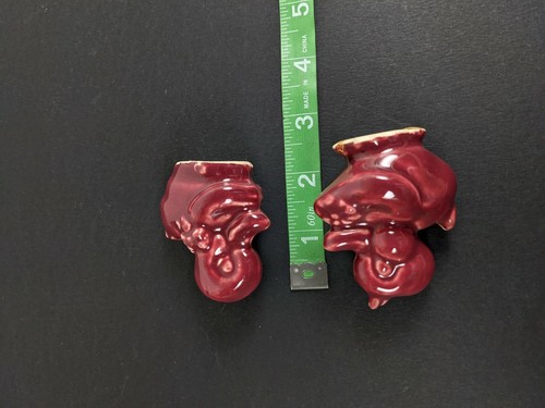 Pink Duck Salt and Pepper Shakers Pair Retro 40's 50's Pair Couple Kitchen - Picture 8 of 8