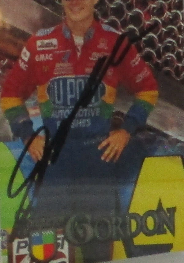 1996 WHEELS JEFF GORDON AUTOGRAPHED CARD #30 PSA/DNA AUTHENTIC AUTO AWESOME - Image 2 of 4