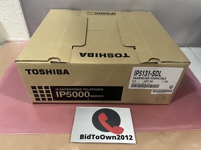 10 PACK of Toshiba IP5131-SDL 20-Button Large Backlit Gigabit IP Phone *NEW*