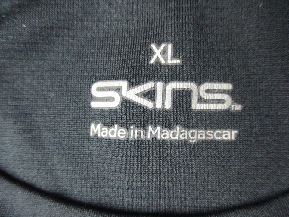 Skins T Shirt Mens Extra Large XL Black Series 3 Base Layer Cycling Running — 第 3/4 张图片