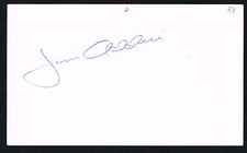 Jim Adduci signed autograph auto 3x5 index card Baseball Player H1106