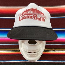 Vtg Dubuque Casino Bells Riverboat Snapback Adult Rope Hat Baseball Trucker Cap